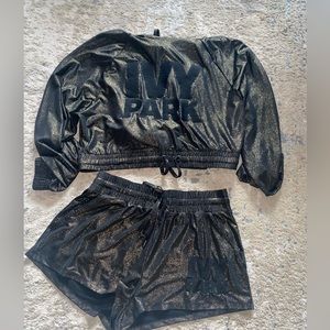 IVY PARK gold shimmer set - M